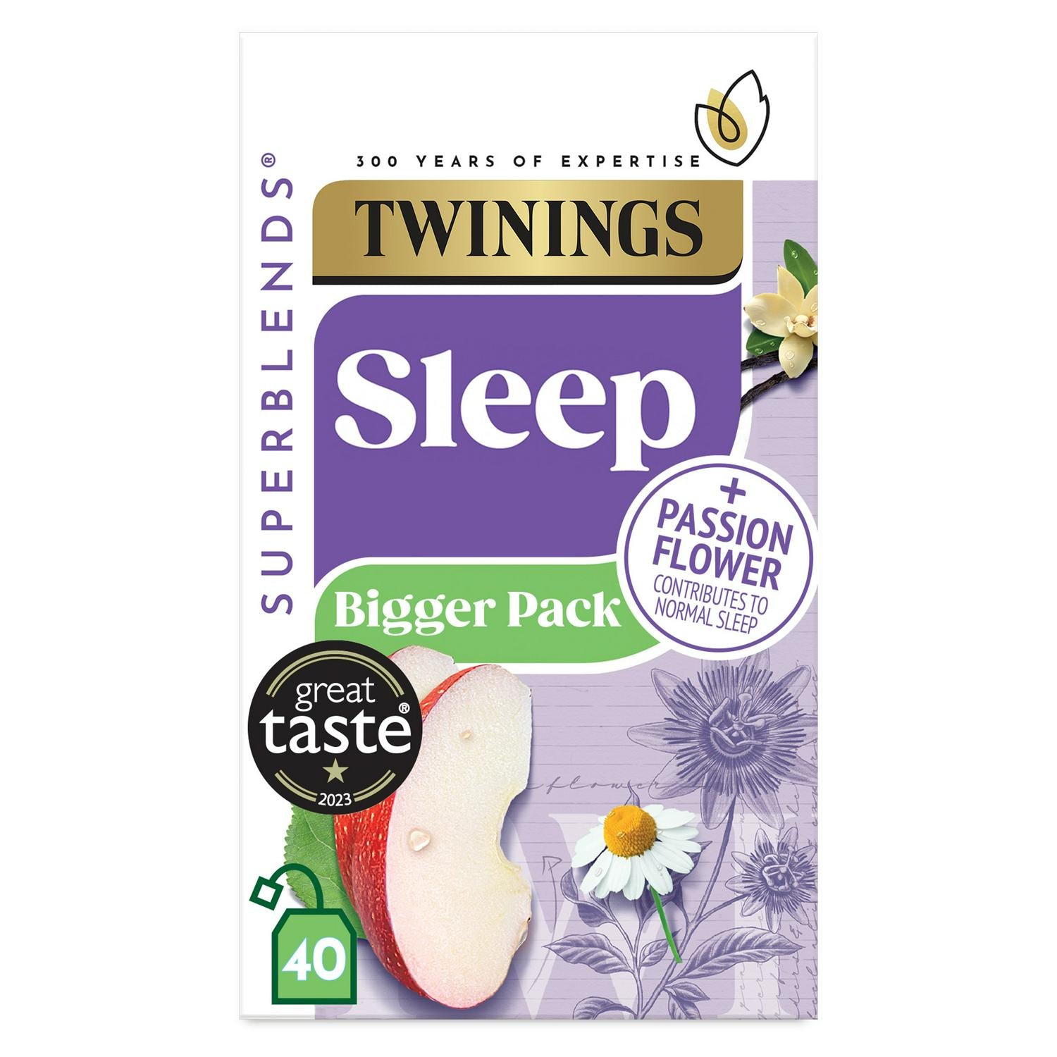Twinings Superblends Sleep Herbal Tea Bags 40 Pack (British brand)