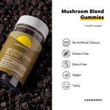 Mushroom Blend Wellness Gummies Blackcurrant Flavour 30 Count Vegan
