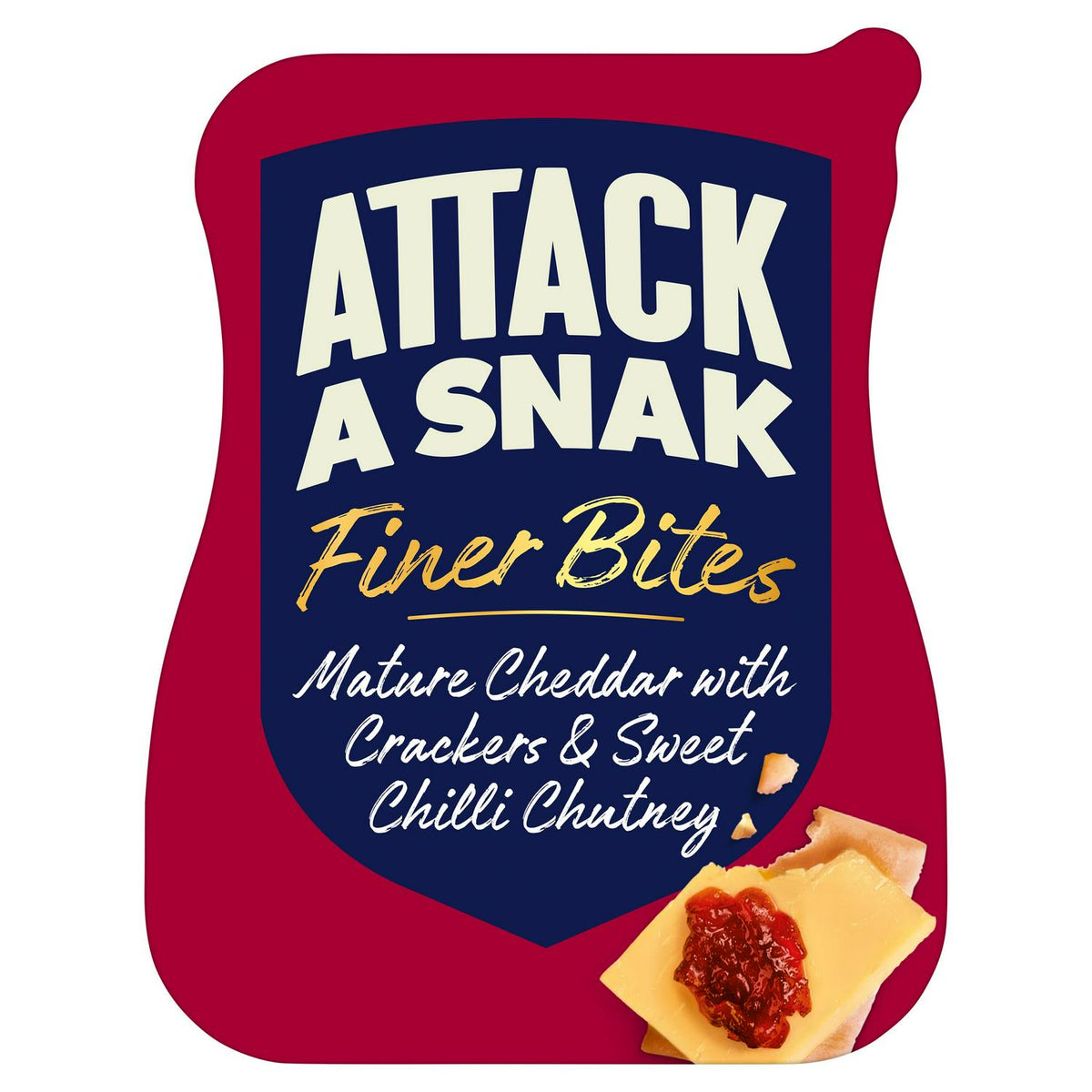 Vegetarian Protein Snack with Cheddar Cheese and Sweet Chilli Chutney 72g