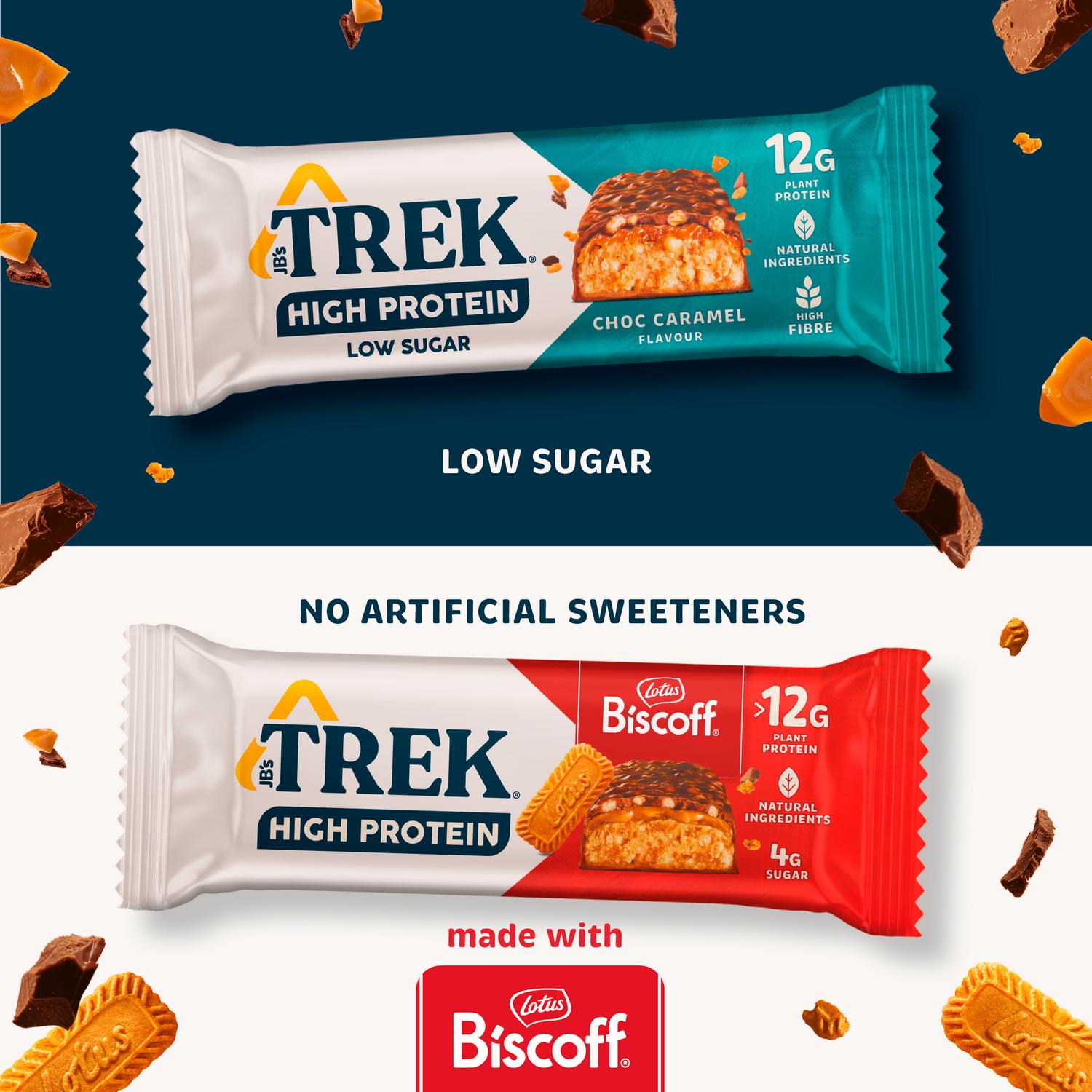 Trek protein bar caramel flavour 44g (British brand)