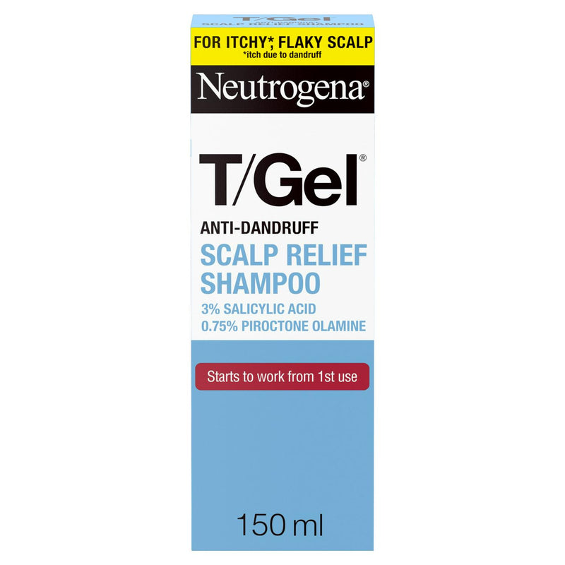 Neutrogena T/Gel Anti Dandruff Scalp Relief Shampoo 150ml, imported from the UK