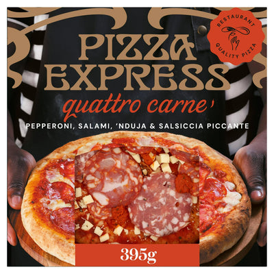 Sainsburys Pizza Express Quattro Carne Ready Pizza 395g- Buy online at McGrocer