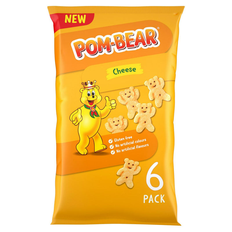 Cheese-Flavoured Teddy-Shaped Potato Crisps Multipack of 6