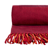 Sainsbury's Home Herringbone Check Throw - Red -125x150