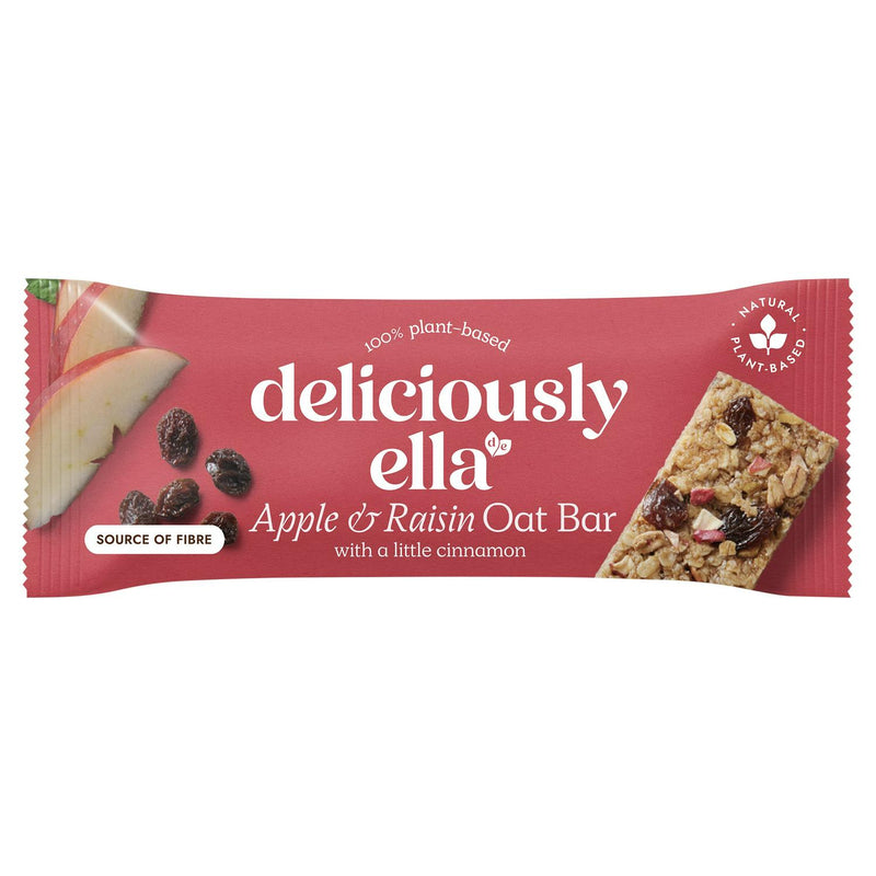 Deliciously Ella Apple and Raisin Oat Flapjack 50g - British product