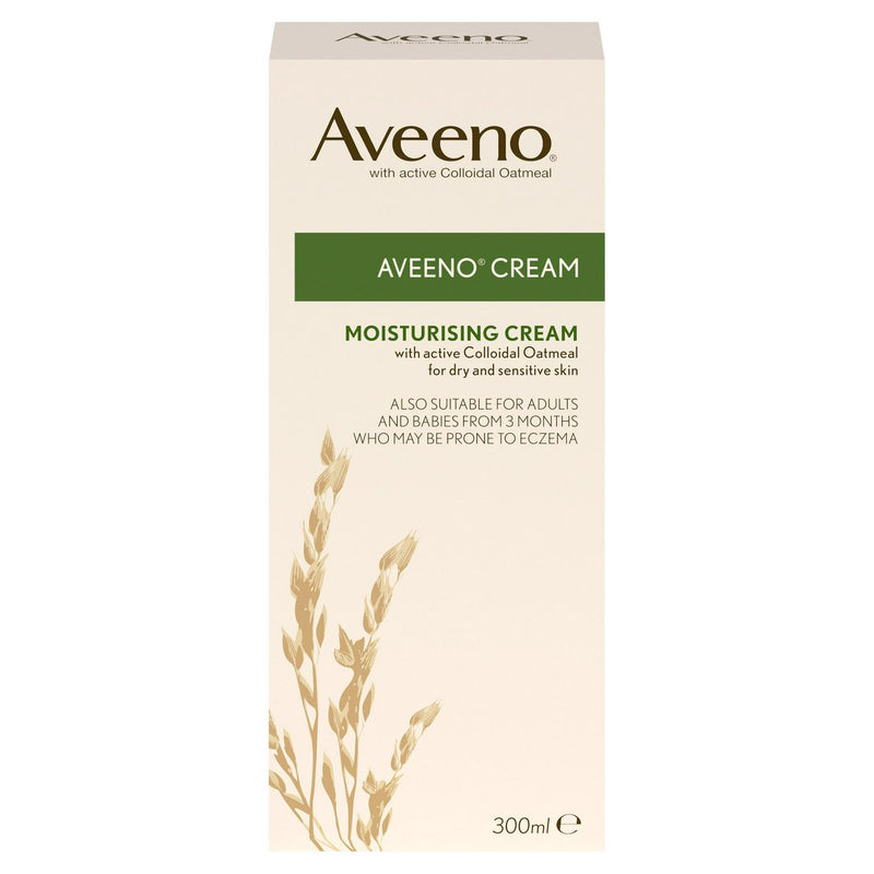Aveeno moisturising cream 300ml with pump dispenser - British product