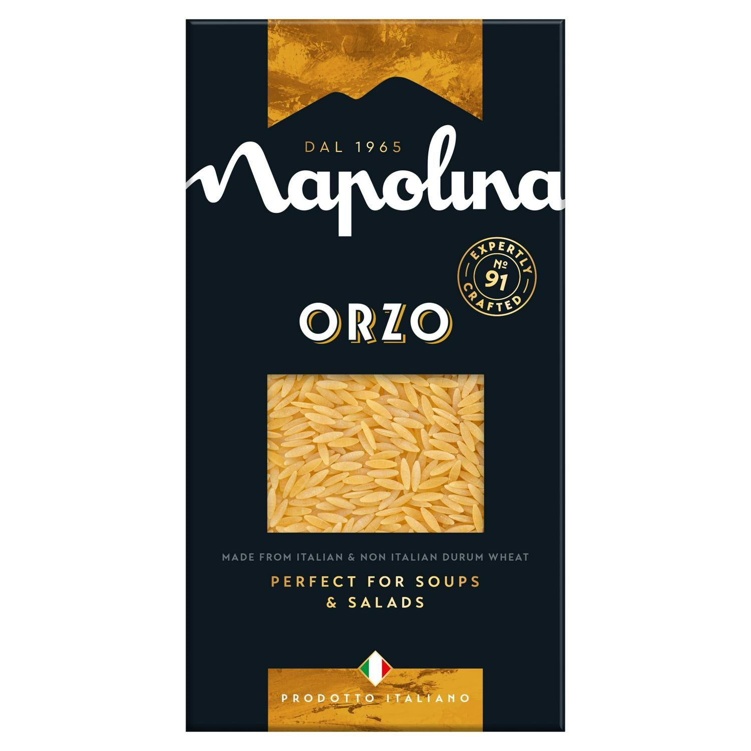 Napolina Italian orzo pasta 500g, imported from the UK.