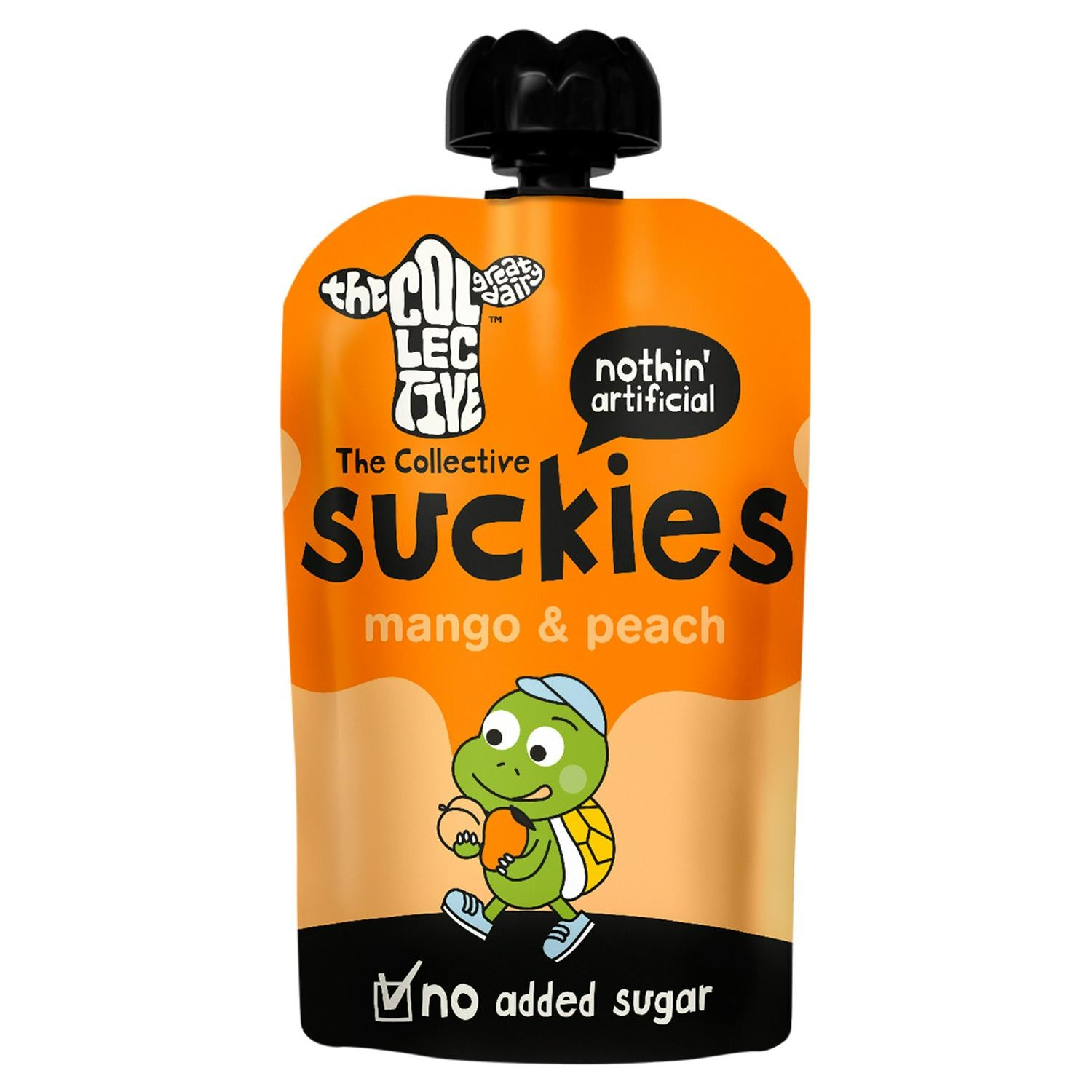 The Collective No Added Sugar Suckies Mango & Peach Kids Yoghurt Pouch 90g