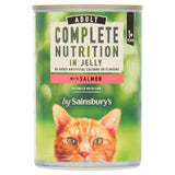 Adult Complete Cat Food with Salmon in Jelly 400g for Cats 1+ Years