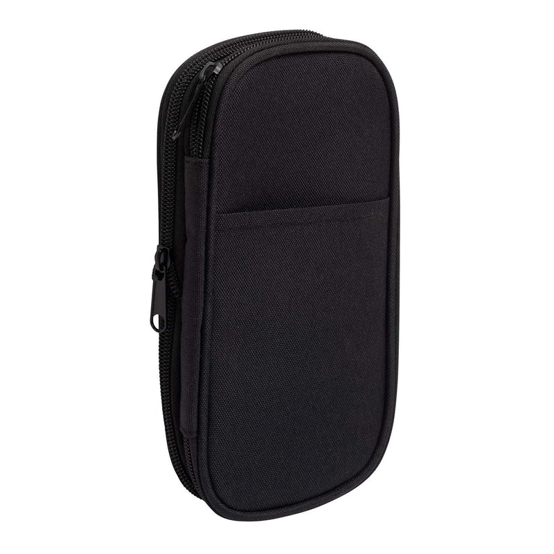 Sainsbury's black compartment pencil case 210mm (British brand)