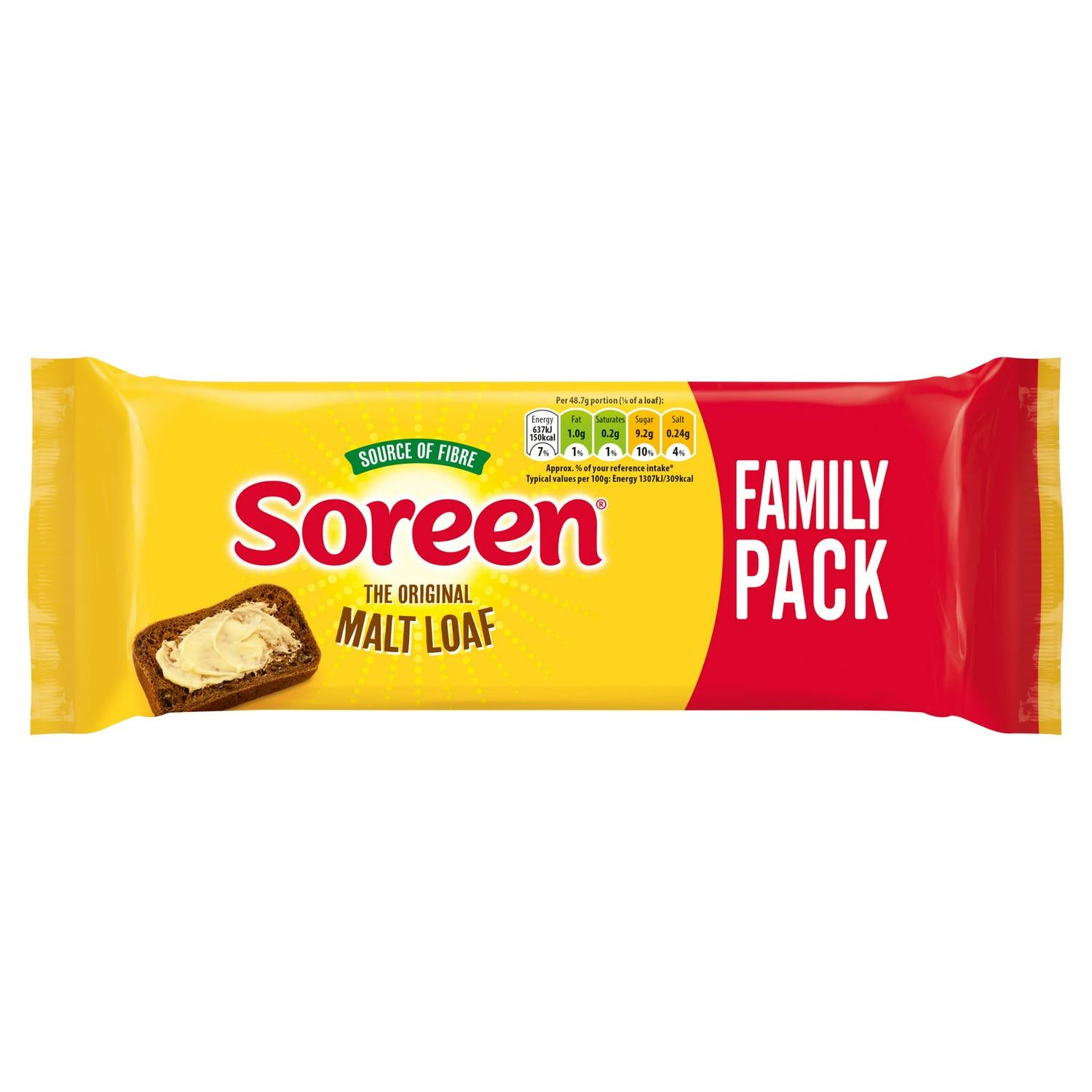 Soreen Original Malt Loaf 390g (British brand)