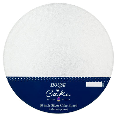 Base de gâteau ronde argentée House of Cake 10 pouces