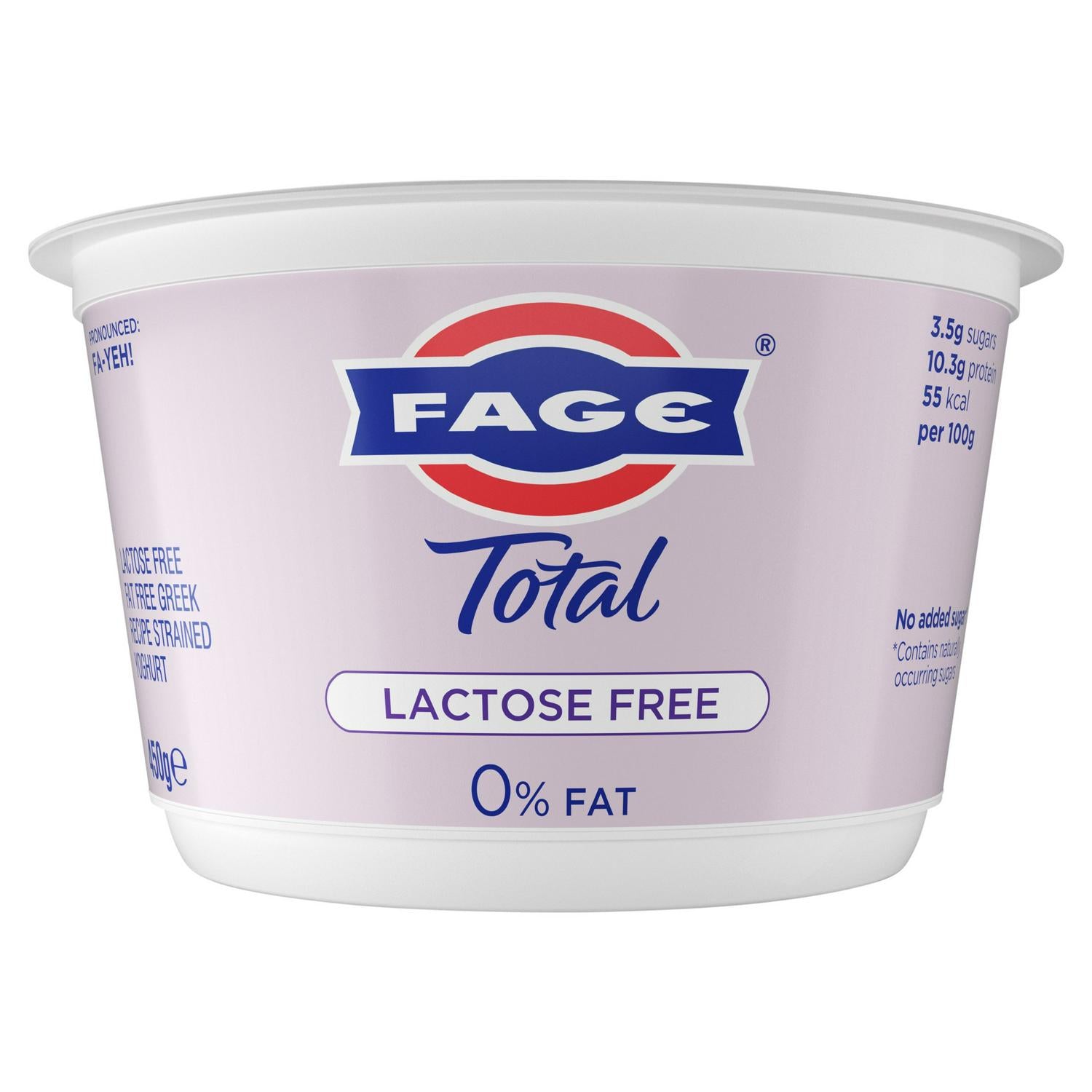 Fage Befree Lactose Free Natural Greek Yoghurt 450g