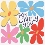 Sainsbury's Rainbow Flowers Greeting Card 15.9cm (British brand)