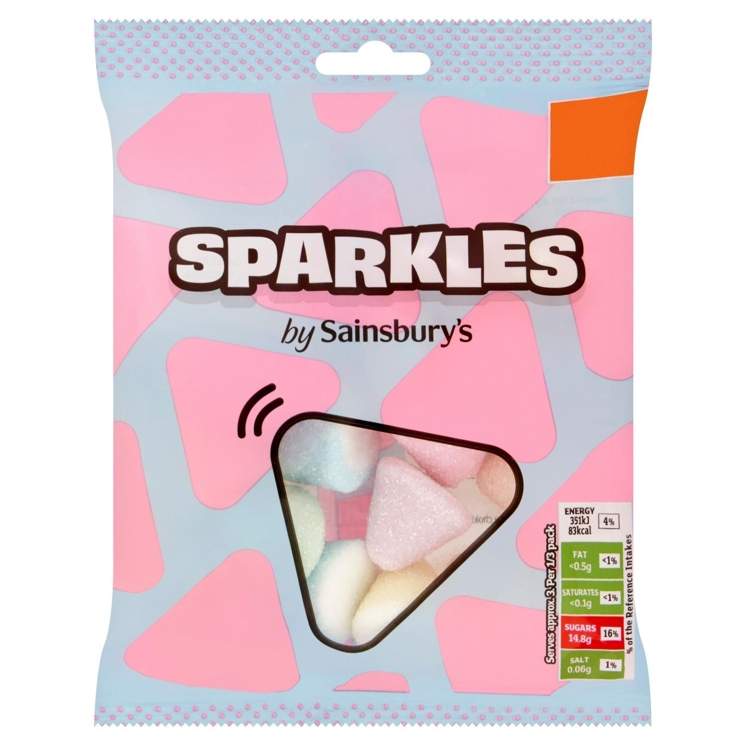 Sainsbury's Sparkles Fizzy Fruit Gums 70g (British brand)