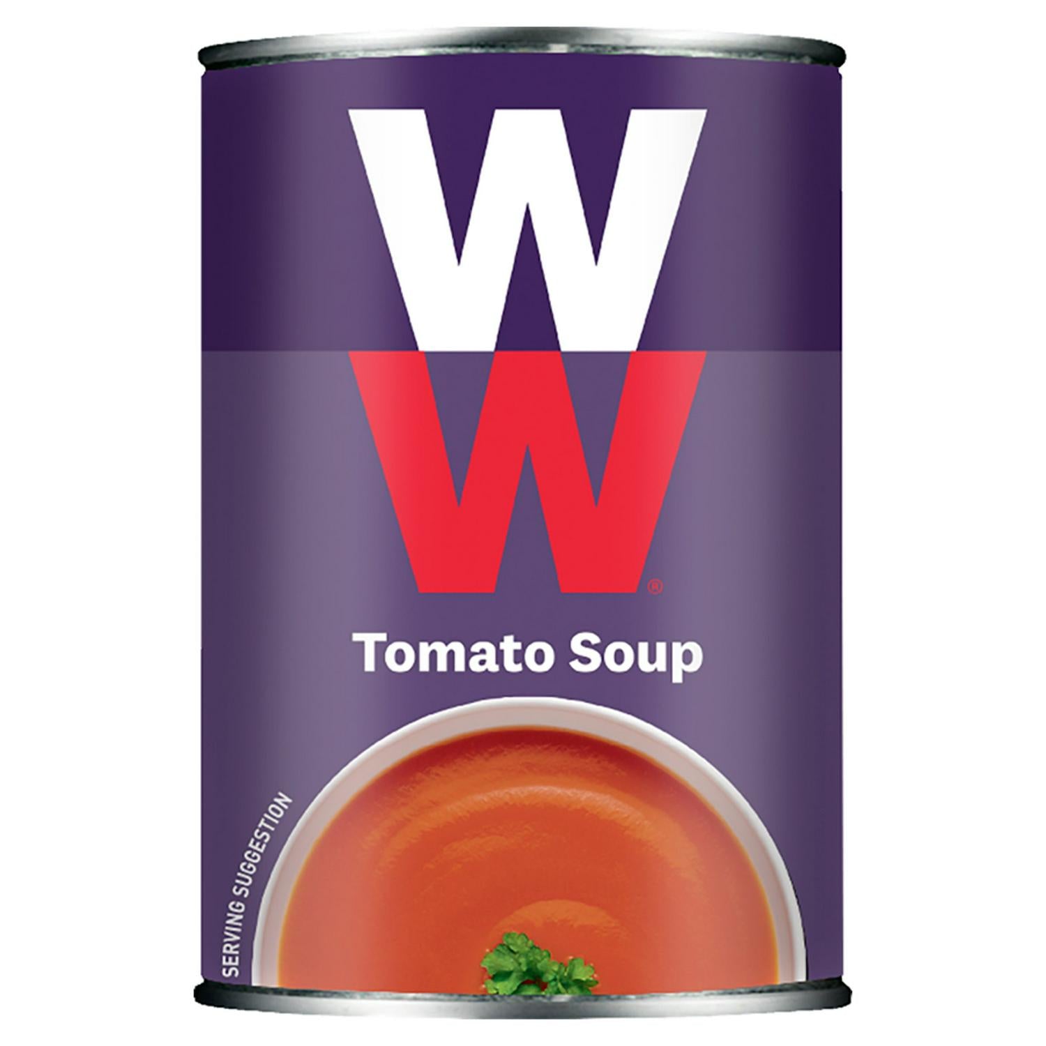 Heinz Weight Watchers Tomato Soup 295g can, UK version