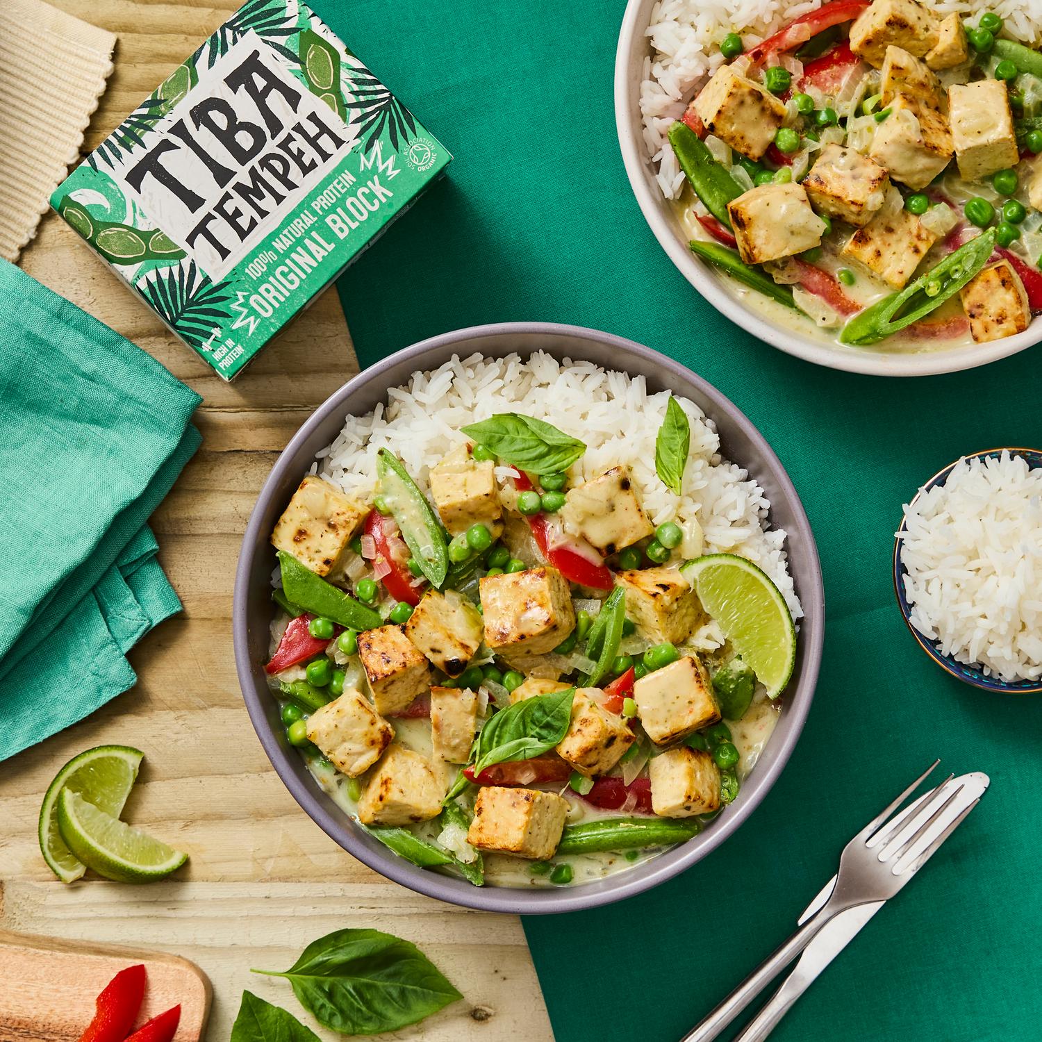 Tiba Bio Tempeh Original Sojablock 200g (britische Marke)