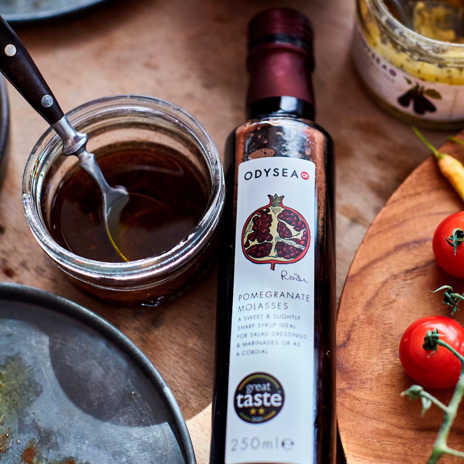 Odysea pomegranate molasses 250ml, imported from the UK