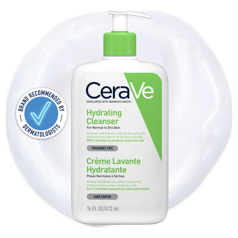 CeraVe Hydrating Cleanser Bottle 473ml - British product