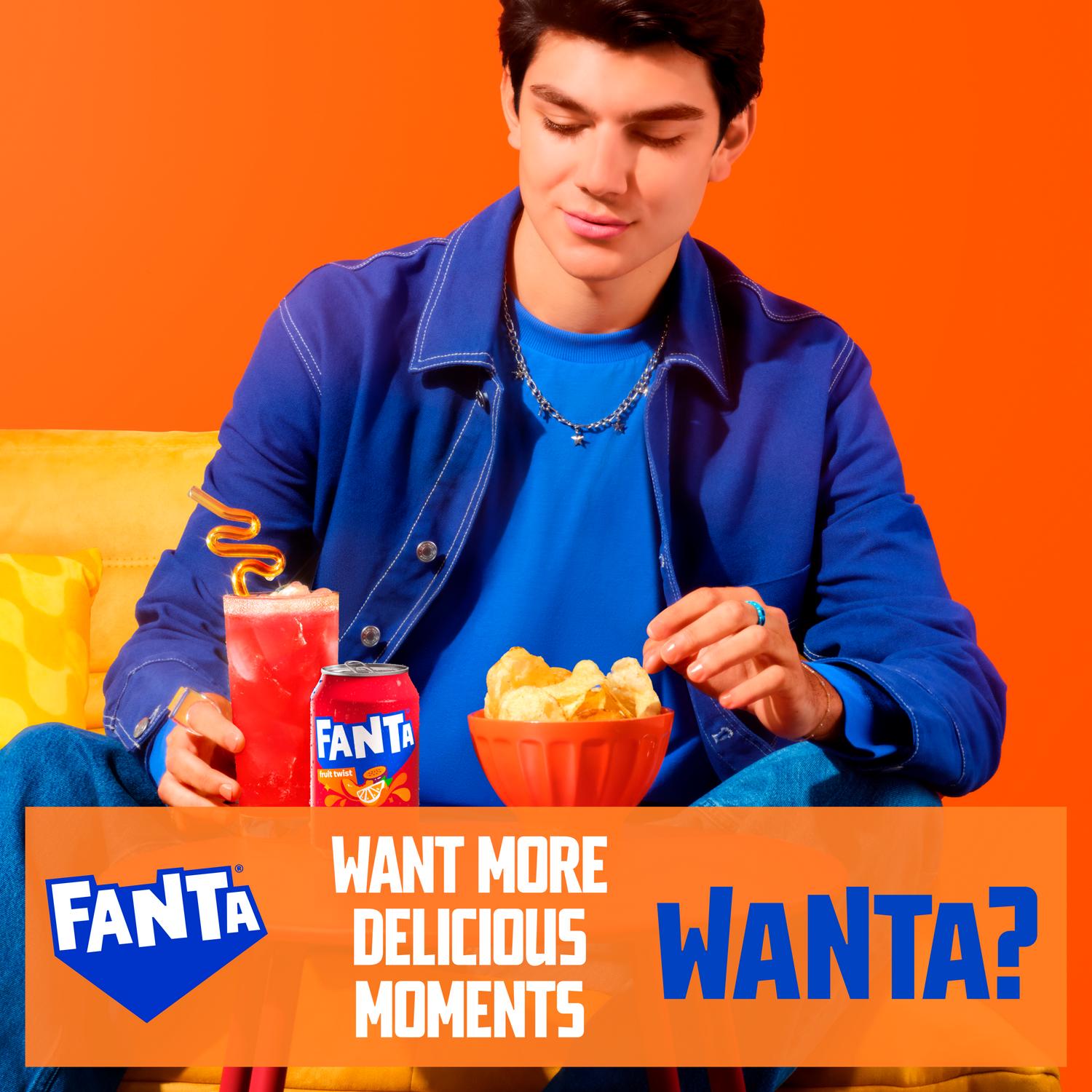 Fanta Fruit Twist sparkling drink 8x330ml - British product