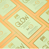 Brightening and Hydrating Face Sheet Mask Set of 3 with Glycolic Acid and Hyaluronic Acid