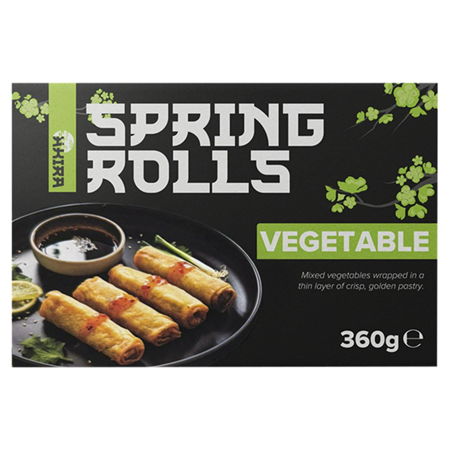 Akira Vegetable Spring Rolls 360g - British product