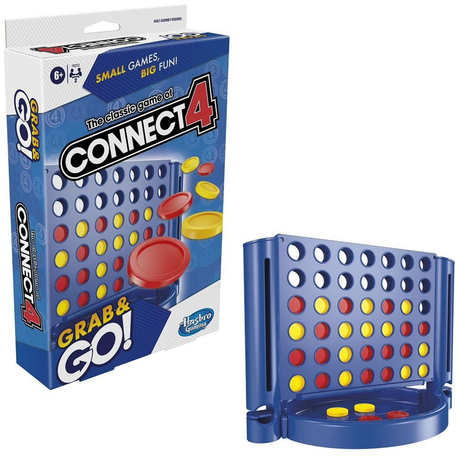 Hasbro Connect 4 Grab & Go game 25.4cm, UK version