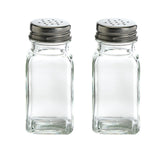 Sainsbury's Home Essentials square glass salt and pepper shakers (British brand)