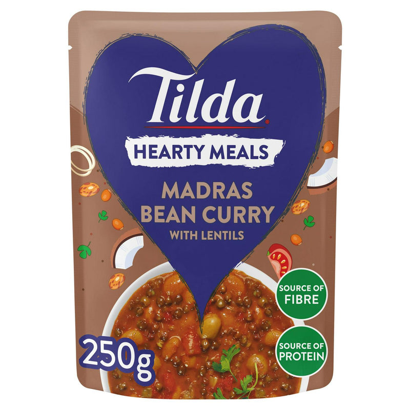 Tilda Hearty Meals Madras Bean Curry 250g (British brand)