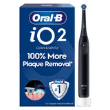 Oral-B iO2 Night Black Electric Toothbrush, imported from the UK.