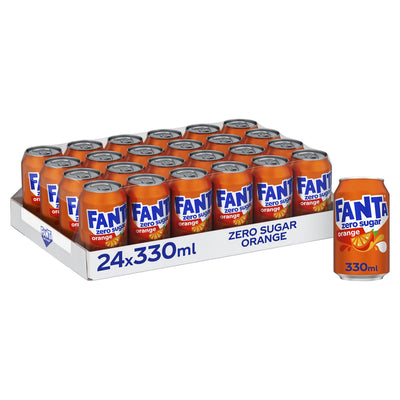 Fanta Orange Zero Zuckerfreies Sprudelgetränk 24 x 330ml