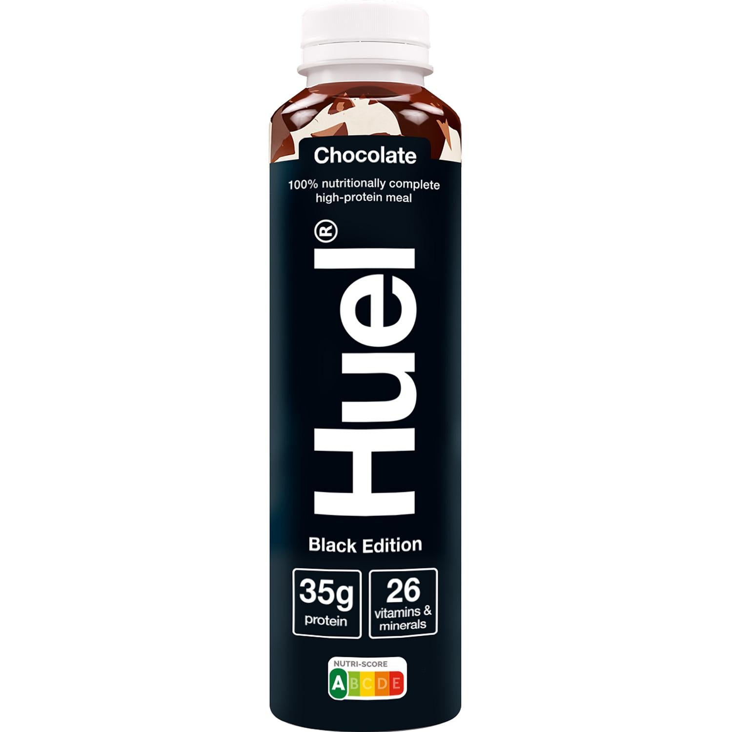 Huel Black Edition chocolate drink 500ml, UK version