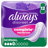 Always Discreet Incontinence Pads Normal For Sensitive Bladder x12