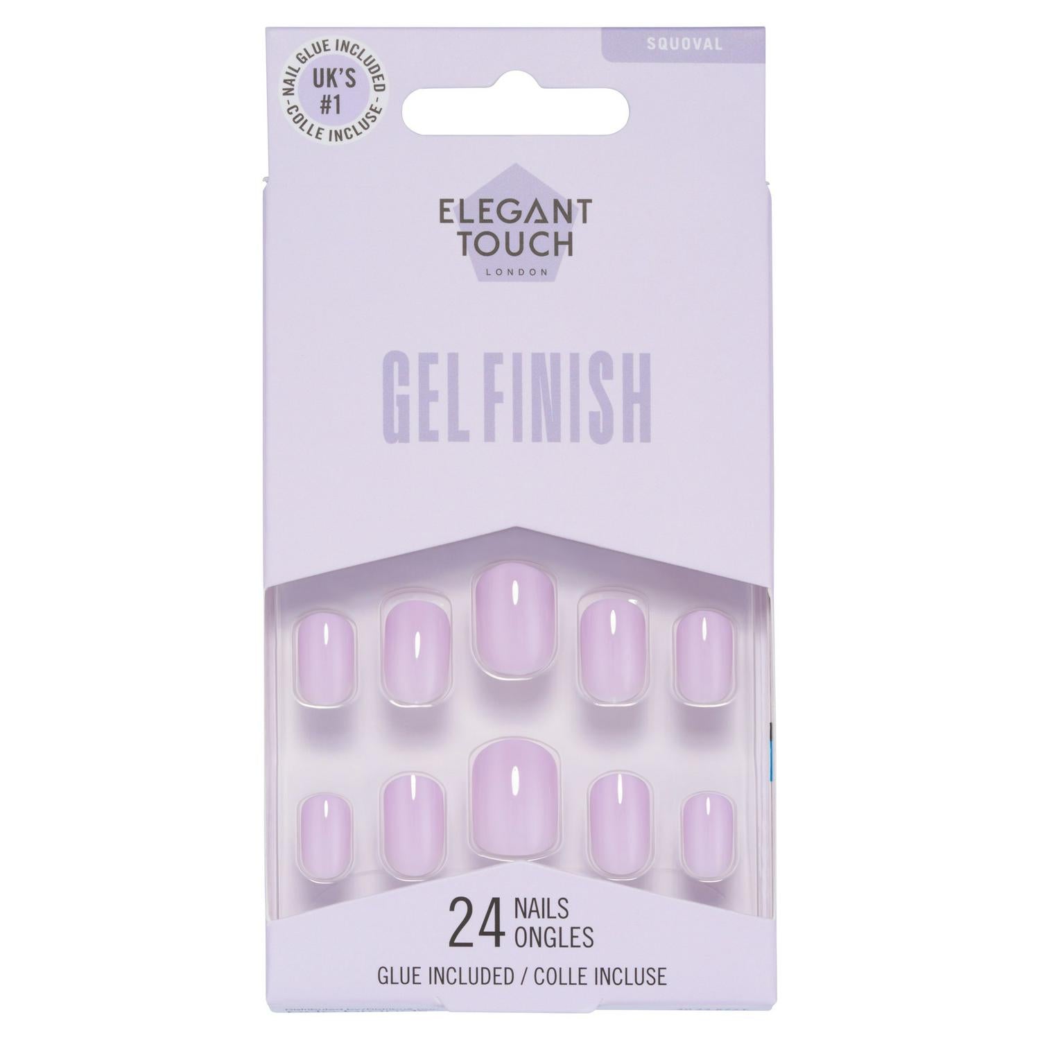 Gel Finish False Nails with Nail Glue – Vegan Suitable