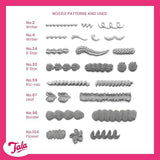 Tala Spritzbeutel-Set mit 8 Tüllen (britische Marke)