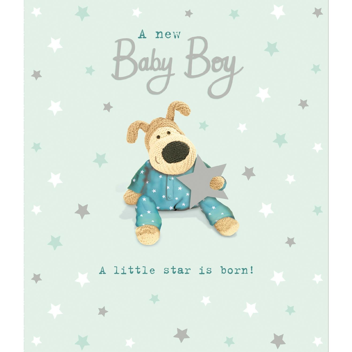 Baby Boy Congratulations Card with Boofle Greeting Card