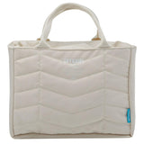 Smash Planet Chevron Lunch Bag Beige 24cm long (British brand)