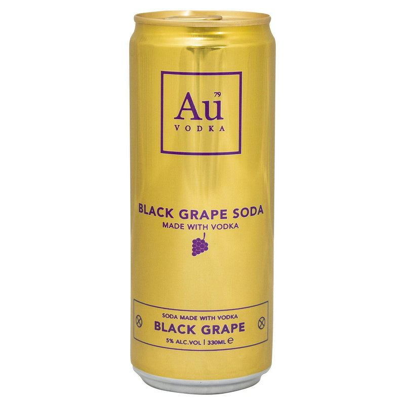 Au vodka black grape soda 33cl - British product