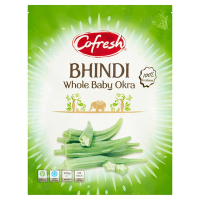 Sainsburys Cofresh Bhindi Hele Små Okra 300g- Kjøp online hos McGrocer