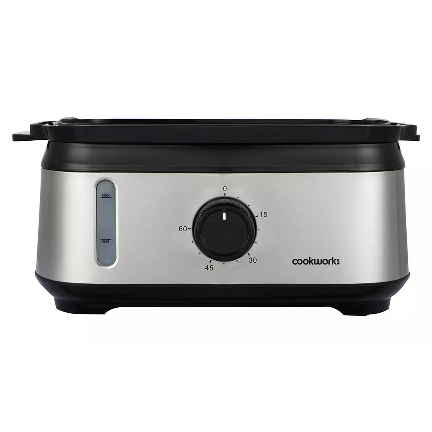 Cookworks 3 Tier Stainless Steel Electric Steamer - British product
