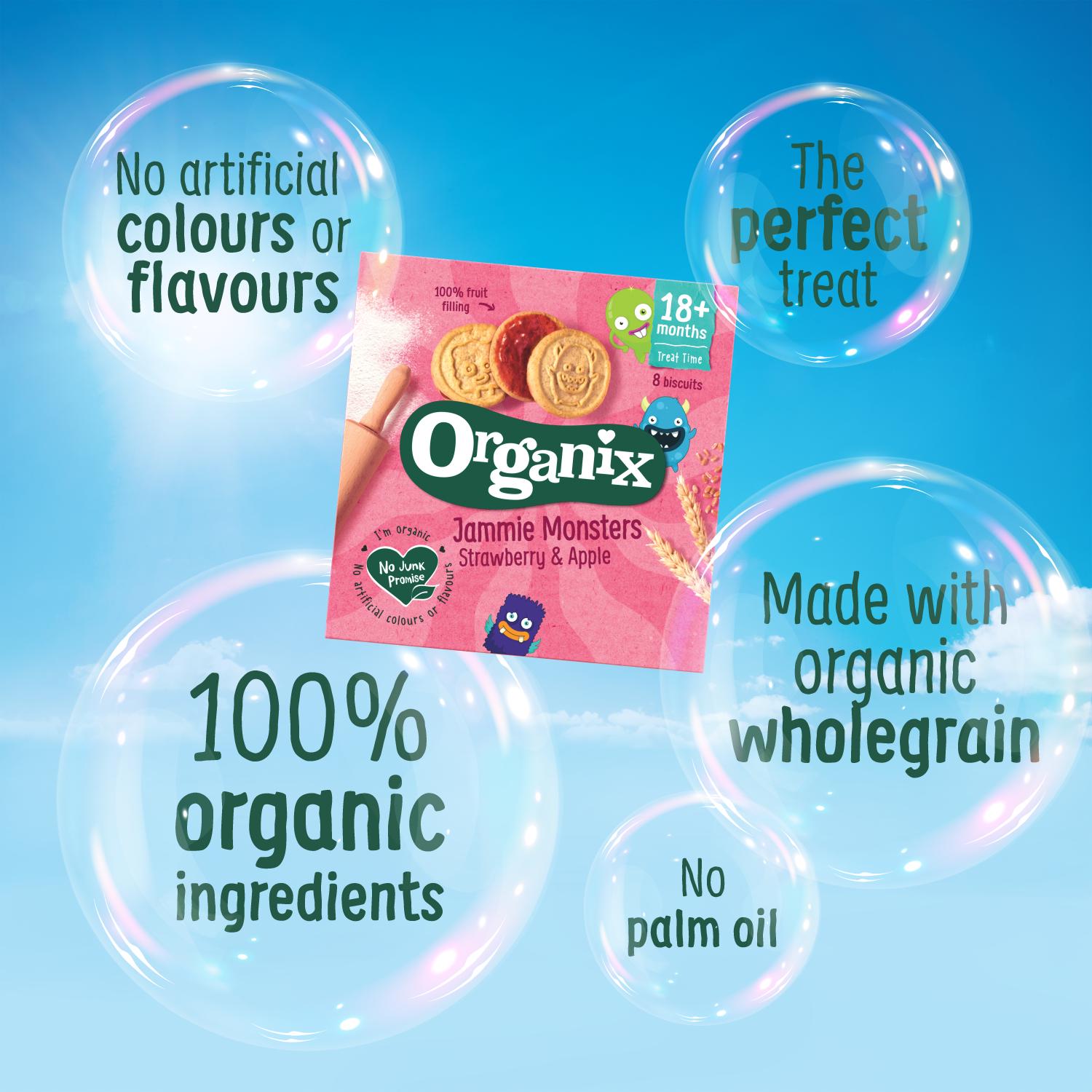 Organix Mini Cheese Crackers Toddler Snacks Multipack 4x20g, imported from the UK