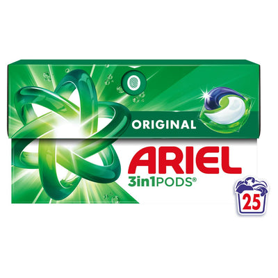 All-in-One Stain and Odour Removing Laundry Capsules for 25 Washes, Cold Water Compatible