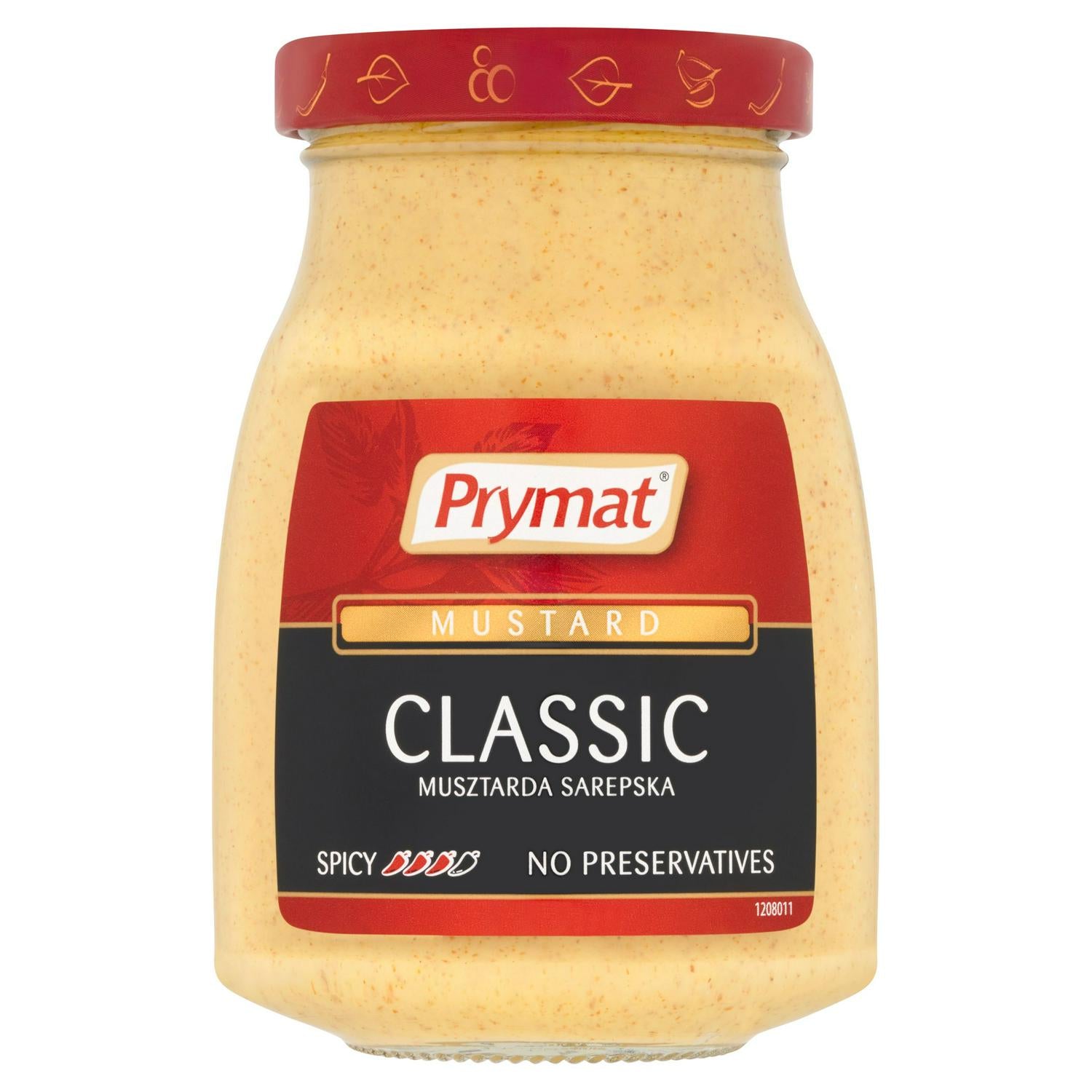 Prymat Sarepska mustard jar 180g, imported from Poland