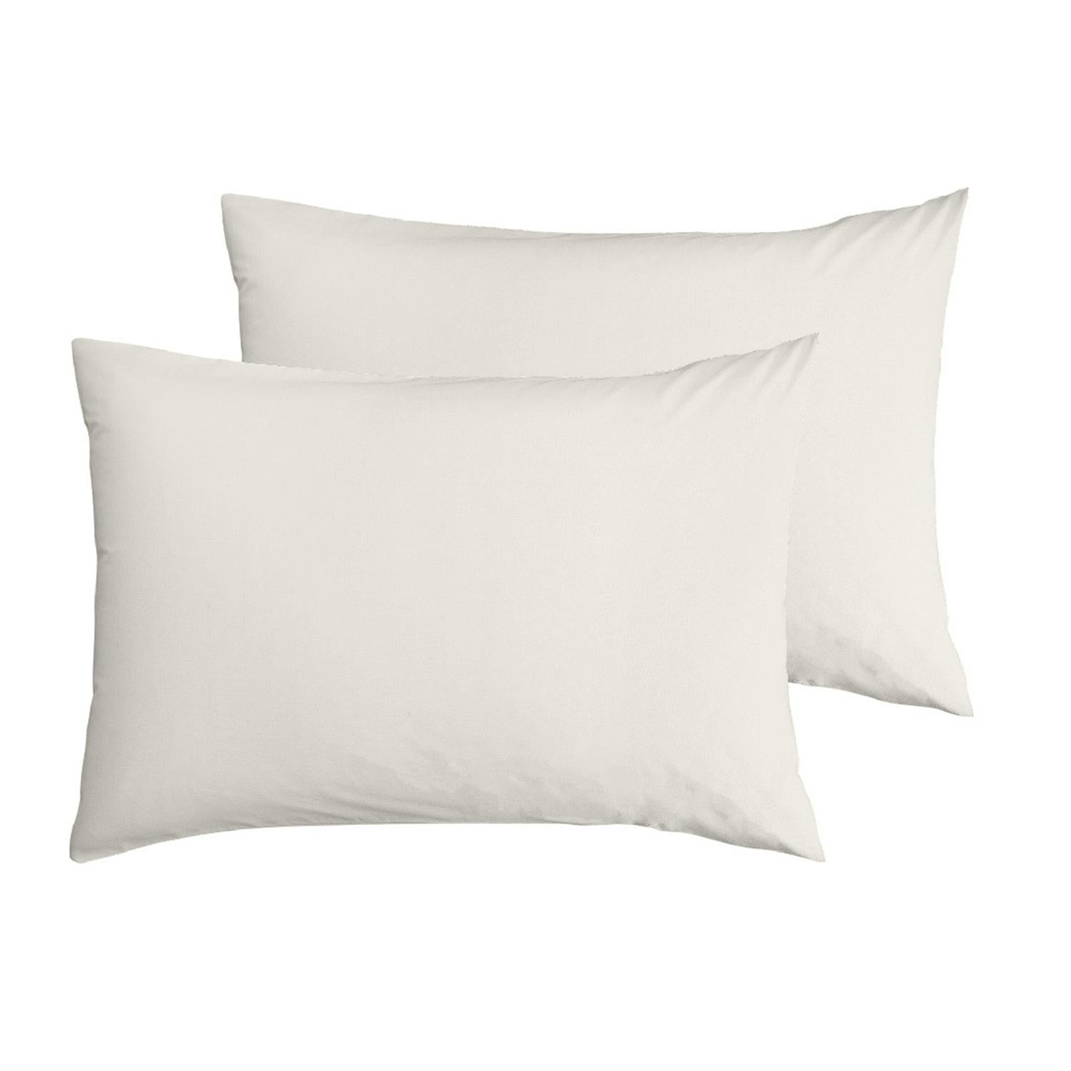 Habitat cream standard pillowcase pair 180TC, UK version