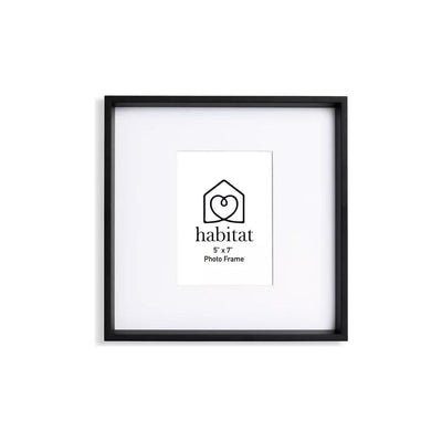 Habitat Übergrößen-Passpartout-Fotorahmen Schwarz 5x7 Zoll
