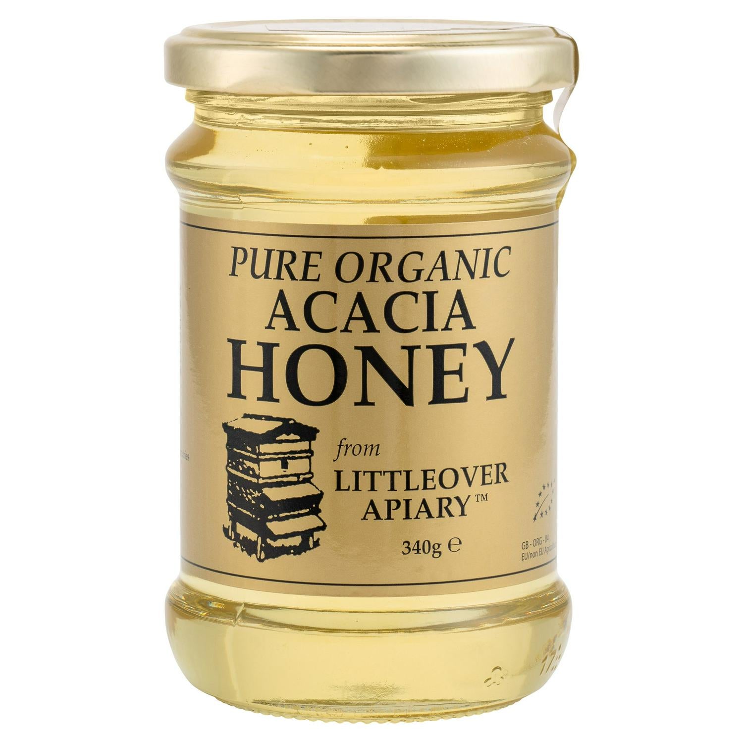 Littleover Apiaries Acacia Honey 340g jar, UK version