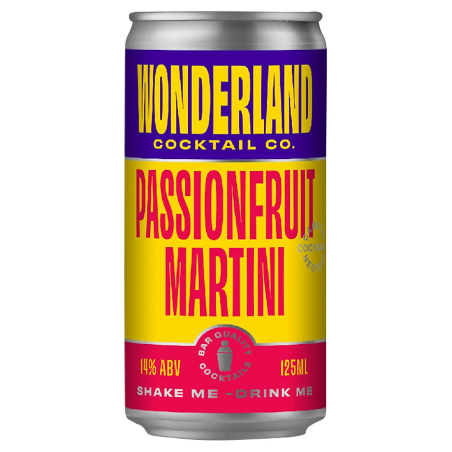 Passionfruit Martini Cocktail Mix 125ml with Vodka and Vanilla Syrup