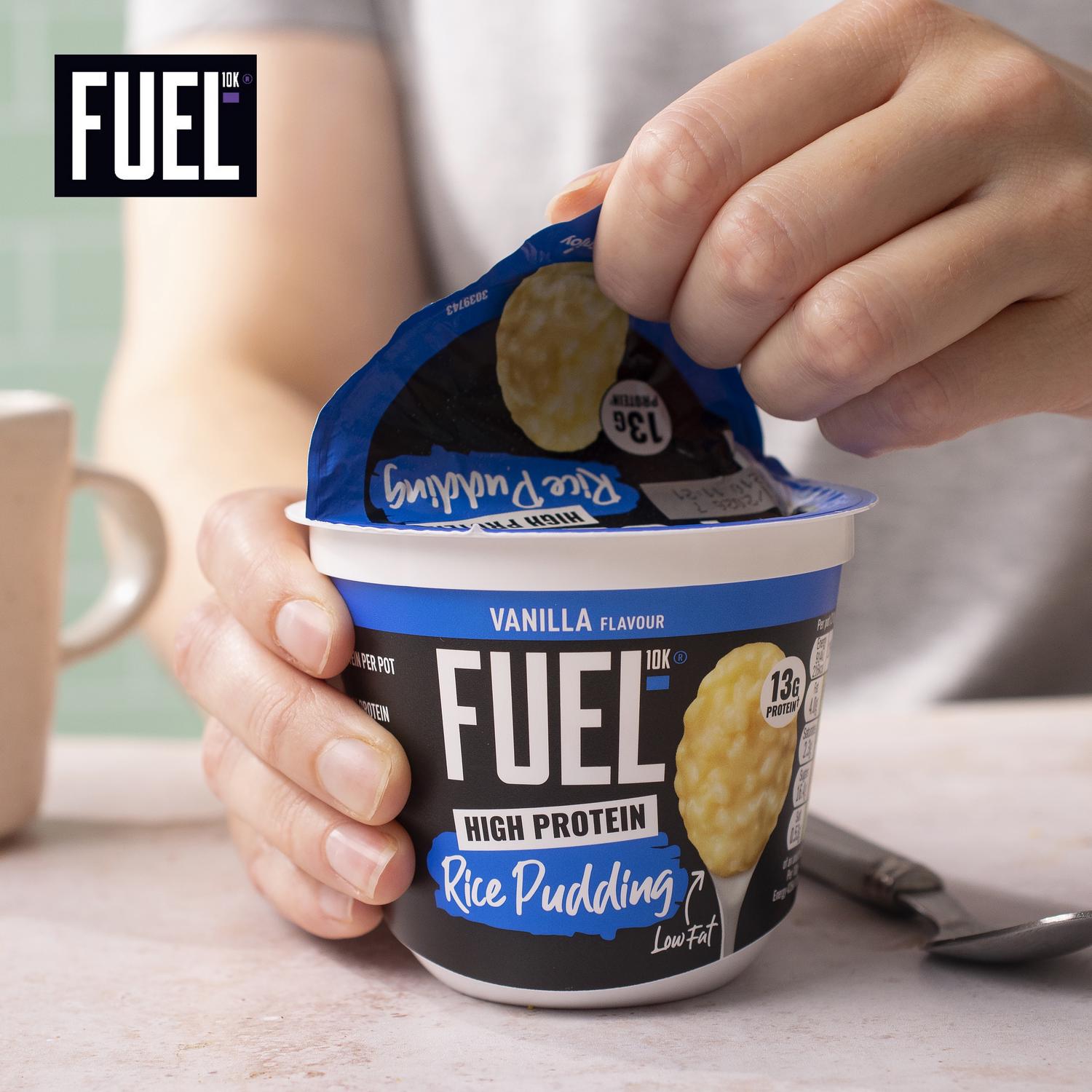 Fuel10K vanilla rice pudding snack pot 210g - British product