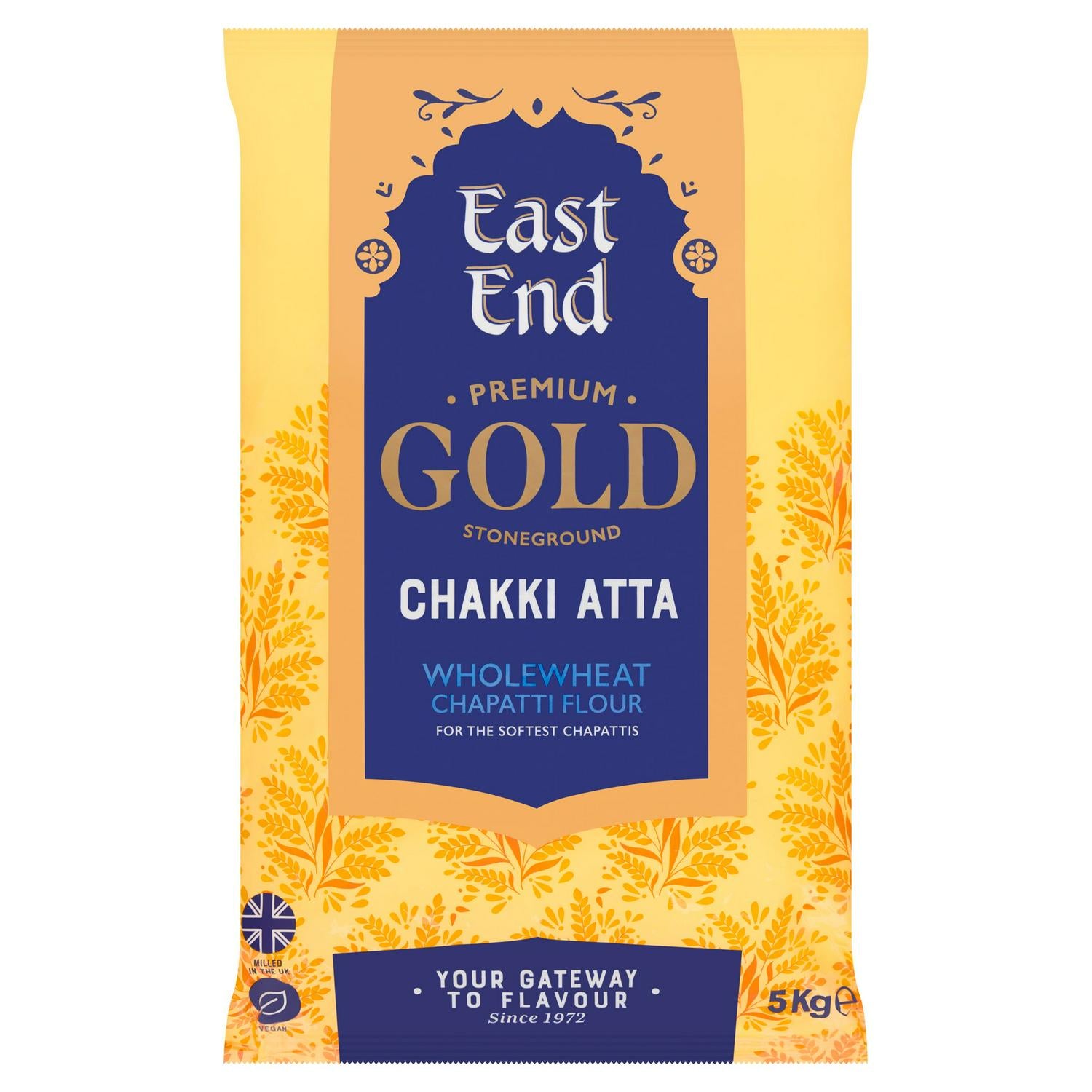 East End chapatti flour stoneground wholewheat 5kg - British product