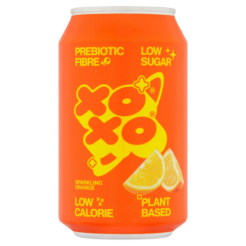XOXO Sparkling Orange Soft Drink 330ml (British brand)